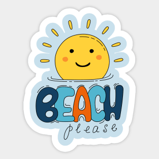 Sun and beach Sticker